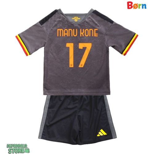 AS Roma Manu Kone #17 Replika Babytøj Tredje sæt Børn 2026-27 Kortærmet (+ Korte bukser)